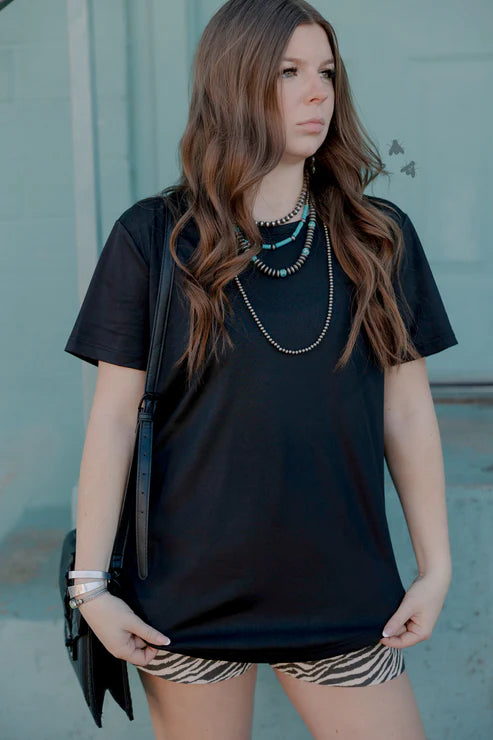 Black Swanky Leather Shirt